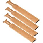 Addreen Natural Bamboo Divider Adjustable Wooden Kitchen Drawer Organizers Organizadores De Gaveta