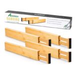 Addreen Natural Bamboo Divider Adjustable Wooden Kitchen Drawer Organizers Organizadores De Gaveta - Image 2