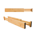 Addreen Natural Bamboo Divider Adjustable Wooden Kitchen Drawer Organizers Organizadores De Gaveta - Image 3