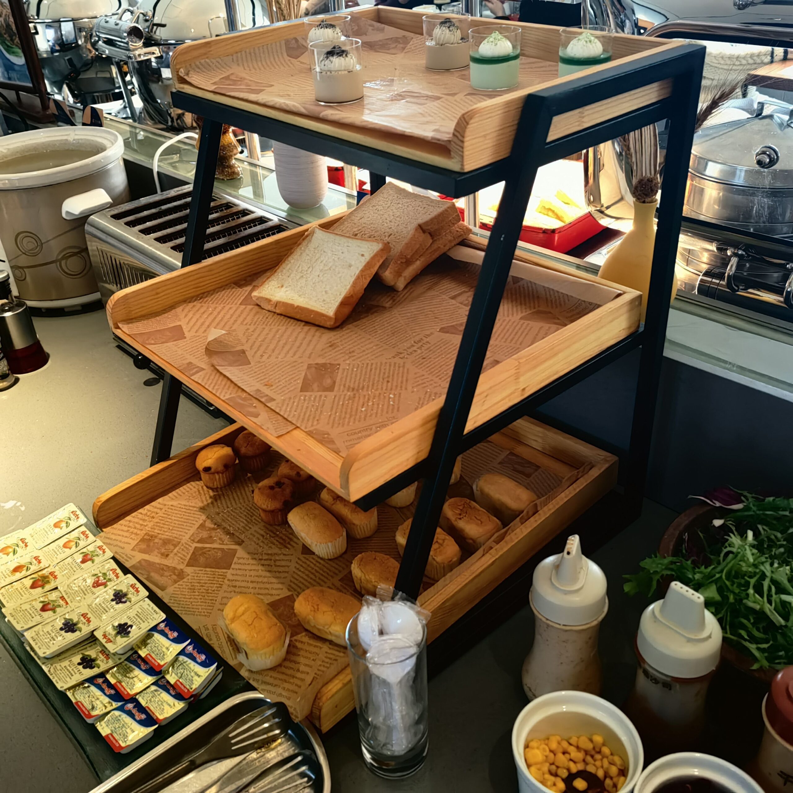 Addreen Natural Wooden Bread Tray with Handles Rustic Food Serving Platter for Kitchen Bakery Restaurant01 Addreen Natural Wooden Bread Tray with Handles Rustic Food Serving Platter for Kitchen Bakery Restaurant - Image 1