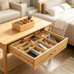 Addreen Premium 14 Piece Modular Bamboo Drawer Organizer Set Non Slip Kitchen Cutlery Tray Sustainable Wood Storage Box System - Image 3
