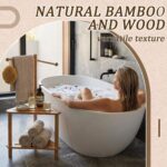 Addreen Rustic Lightweight 2-Tier Bamboo Corner Shower Stool & Shelf Towel Bar-Bathroom Storage Organizer for Small Spaces - Image 2