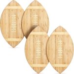 Addreen Simple Nice Bamboo Wood Football Shaped Cutting Board Party Christmas Present Olive Bamboo Charcuterie Board - Image 3