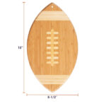Addreen Simple Nice Bamboo Wood Football Shaped Cutting Board Party Christmas Present Olive Bamboo Charcuterie Board