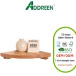 Addreen Solid Oak Floating Corner Shelves 1-Pack Modern Wall Mounted Wooden Display Storage Rack Durable Sustainable Non-Folding