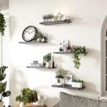 Addreen Solid Wood Vintage Sustainable Rectangle Wall-Mounted 5-Tier Storage Rack for Living Room Sundries-Multifunction Design - Image 2