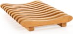 Addreen Sturdy Non Folding Bamboo Dish Drying Rack With 10 Slots Practical Kitchen Countertop Plate Stand Classic Dish Drainer - Image 3