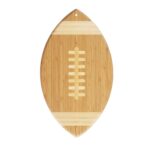 Addreen Totally Bamboo Football Shaped Great Gift for Football Fans Bamboo Wood Cutting Board and Charcuterie Board