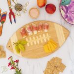 Addreen Totally Bamboo Football Shaped Great Gift for Football Fans Bamboo Wood Cutting Board and Charcuterie Board - Image 2