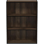 Addreen WBS-01 3-Tier Modern Simple Multi-functional Wood Bookshelf Storage Shelves 9.7x23.7x31.5cm Living Room Bedroom Home - Image 3