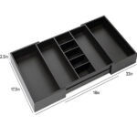 Adjustable 100% Sustainable Bamboo Wood Kitchen Drawer Organizer Rectangle Shape Multifunction Design Freshness Preservation