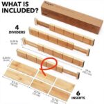 Adjustable Bamboo Single Tier Kitchen & Living Room Office Multi-Purpose Drawer Divider Organizer - Image 3