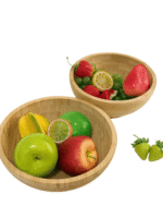 Bamboo Large Eco-friendly Bamboo Serving Bowl for Kitchen Salad