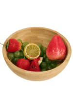 Bamboo Large Eco-friendly Bamboo Serving Bowl for Kitchen Salad - Image 2