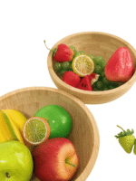 Bamboo Large Eco-friendly Bamboo Serving Bowl for Kitchen Salad - Image 3