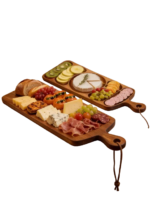 Bamboo Natural Wooden Cheese Board with Handle-Food Safe Serving Paddle for Home & Party Use