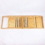 Best Selling Items Anti-slip Baby Bathtub With Bath Rack Adjustable Tub and Shower Tension Pole Bathroom Caddy Tray Bamboo - Image 3