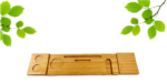 Best Selling Luxury Premium Bamboo Wood Bath Trays Premium Bathroom Sets Reading Rack Tray Bathtub Caddy Home Shower Toothbrush - Image 3