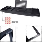 Best Selling Luxury Premium Bamboo Wood Bath Trays with Reading Rack Home Soap Holder Tray Bathtub Caddy Bathroom Set - Image 3