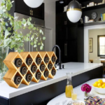 Criss-Cross Bamboo Sustainable Four-Tier Non-Folding Free-Standing Kitchen Spice Rack Organizer - Image 3
