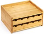 Custom 3-Tier 30-Grid Sustainable Modern Bamboo Spice Bottles Seasoning Jar Storage Rack Organizer for Kitchen - Image 2