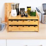 Custom 3-Tier 30-Grid Sustainable Modern Bamboo Spice Bottles Seasoning Jar Storage Rack Organizer for Kitchen - Image 3