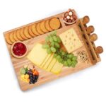 DDP Service Bamboo Product One-Stop Serving Factory Bamboo Cheese Board and Knife Set