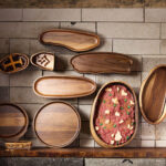 Eco-Friendly Oval Serving Tray Decorative Wood Plate Dish for Tea Fruit Vegetables Home Bread Cake Tableware for Presents - Image 2