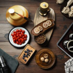 Eco-Friendly Oval Serving Tray Decorative Wood Plate Dish for Tea Fruit Vegetables Home Bread Cake Tableware for Presents - Image 3