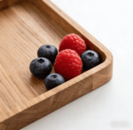 Eco-Friendly Solid Wood Engraved Modern Luxury Tableware Dessert Plate Snack Tray Parties Serving Dried Fruits - Image 2