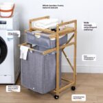 Eco-Friendly Space-Saving Fabric Folding Two-layer Storage Rack for Bedroom Bathroom Sundries Underwear Basket - Image 3