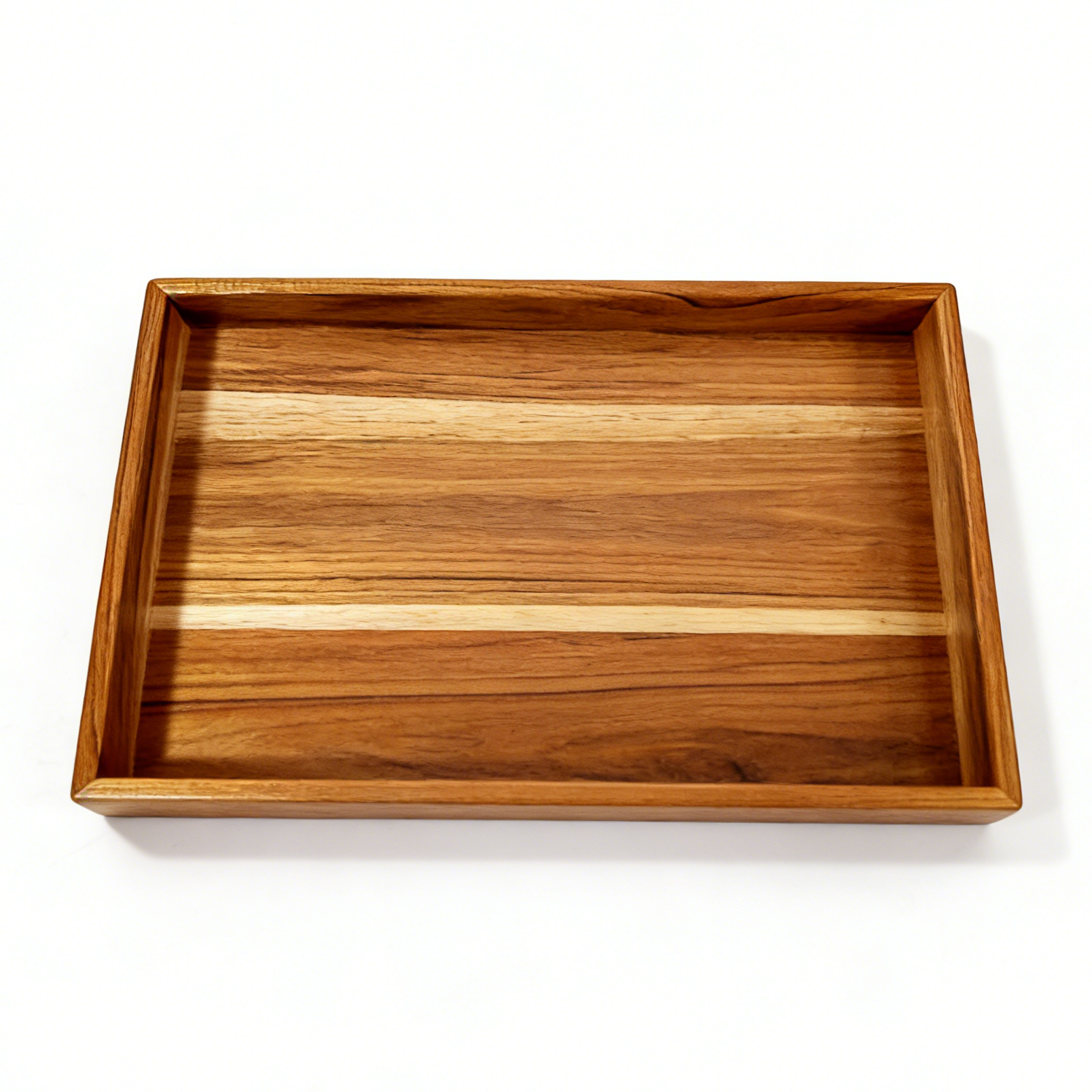 Handcrafted Polished Teak Wood Cartoon Tray Mortise-Tenon Joinery Carved Handles Serving Platter Party Home Decor Wholesale01 Handcrafted Polished Teak Wood Cartoon Tray Mortise-Tenon Joinery Carved Handles Serving Platter Party Home Decor Wholesale - Image 1