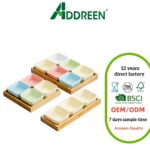 Japanese-style New Chinese Style Ceramic Partitioned Dish Microwavable Dried Fruit Tray Flip Top Lid Living Storage Container