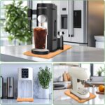 Kitchen Appliances, Bamboo Sliding Tray for Coffee Maker, Countertop Appliance Slider with 360° Rolling, Counter Slider Tray - Image 2