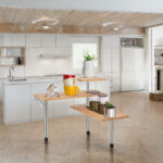 Modern 3-Tier Bamboo Kitchen Rack Space-Saving Desk Organizer with Efficient Home Storage Cabinets for Spices and Dishes - Image 3