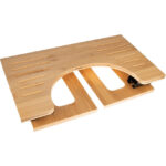 Modern Bamboo Foldable Portable Potty Stool for Adults for Bedroom or Living Room Squatting Toilet Stool - Image 3