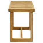Modern Design Multifunction Shower Bench Natural Oak Shower Stool for Bathroom Use