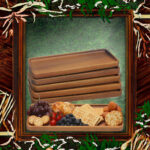 Modern Eco-Friendly Rectangle Small Cheese Board Solid Acacia Wood Serving Trays Platters Polished Design for Dishes Plates - Image 2