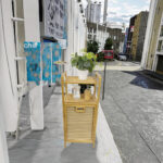 Multi-Layer Fabric Bamboo Storage Rack Home Use Foldable Laundry Basket with Space Saving Feature for Bathroom Storage - Image 2
