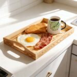 Portable Pine Wood Pallets Creative Classic Carved Lacquer Valet Tray for Food Beverage Serving in Kitchen Living Room Bar - Image 2
