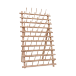 Threadart 66 Large Spool Wood Thread Rack Hardwood Sturdy Freestanding Wall Mount King Size Cone Pot Storage Eco-friendly