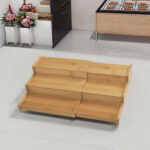 Three-Layer Bamboo Storage Rack Standing Type Installation Seasoning Rack for Kitchen Use - Image 2