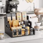 Three-Tier Standing Type Iron and Wood Combination Seasoning Storage Rack Wooden Kitchen Display Rack for Wine & Dinnerware - Image 2