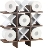 Weysat Rustic Wooden Modern Multifunction Sustainable Customized Color 30x30x30cm Tic Tac Toe Toilet Paper Holder Living Room - Image 2