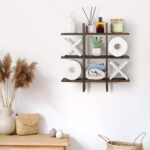 Weysat Rustic Wooden Modern Multifunction Sustainable Customized Color 30x30x30cm Tic Tac Toe Toilet Paper Holder Living Room - Image 3