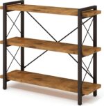 Wood Storage Rack 3-Tier Modern Simple Multi-functional Living Room/Office/Home/Hotel Use Brown Box Packaging Addreen AW09 High