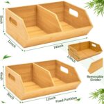 2-Piece Bamboo Multifunctional Storage Bins & Baskets Eco-Friendly Kitchen & Pantry Organization 40x30x60cm Potato Onion Storage