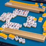 2-Piece Wooden Mahjong Tile Case Storage Box 168-Tile Capacity 19.7x3.3x1.8 Inches Made China Bammboo Mahiong Storage Box - Image 3