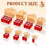 8-Piece Bamboo Multifunction Buffet Risers (8.8  4.9 ) Cube Shape for Cake Display Wedding Party Catering Dessert - Image 2