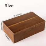 Acacia Wood Polished Painted Modern Antique Freestanding Tea Bag Organizer 8-Compartment Rectangular Storage Box for Business - Image 2